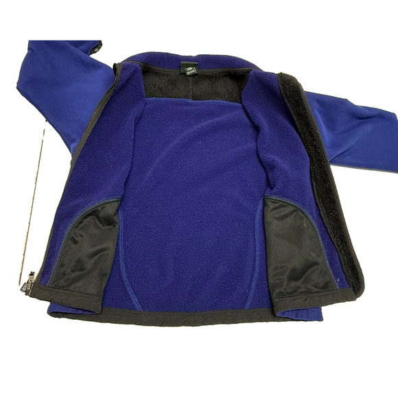 LL Bean Jacket Womens Large Blue Polartec Windpro Fleece Full Zip Hiking Outdoor - Picture 8 of 13